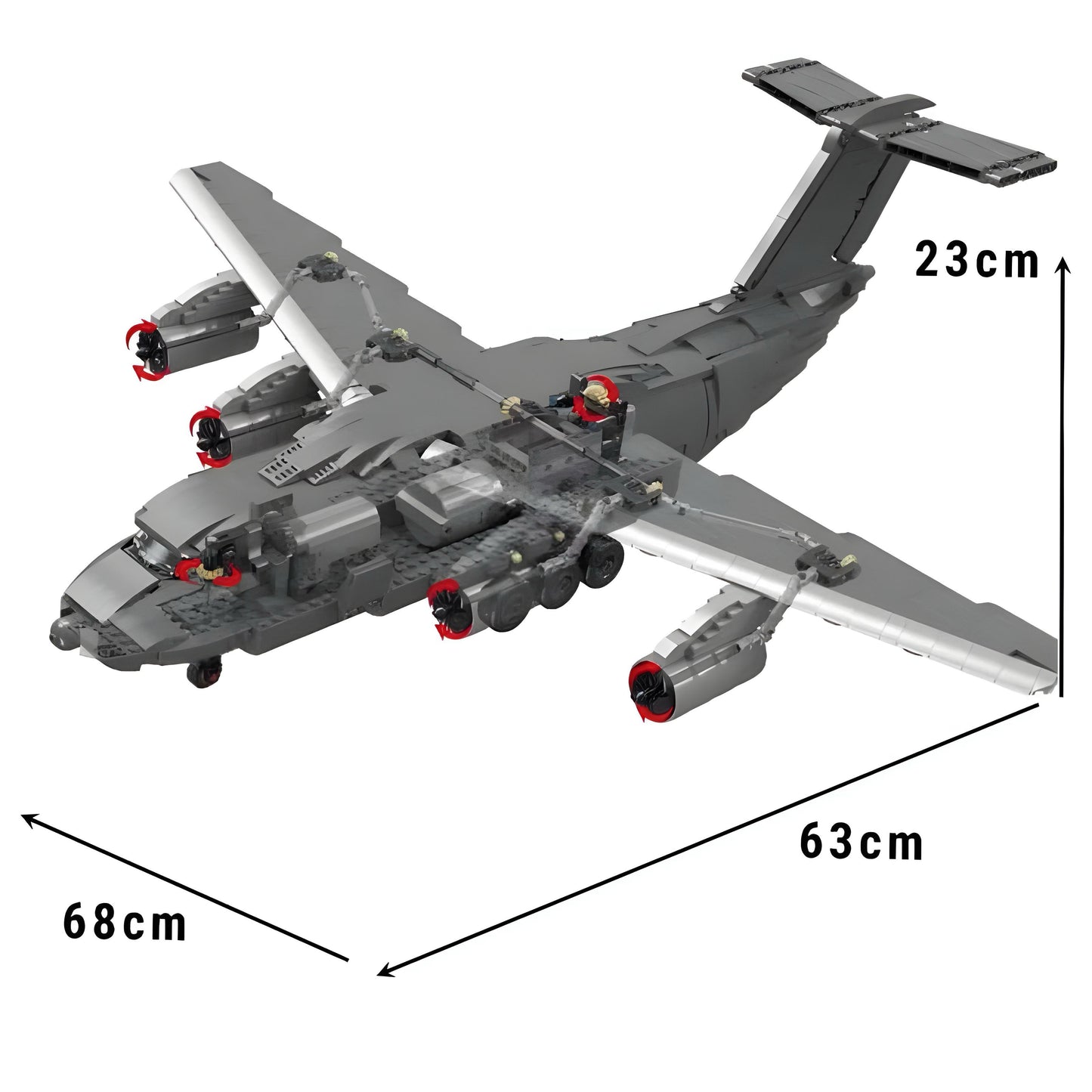Y-20 Large Military Aircraft | 2202pcs