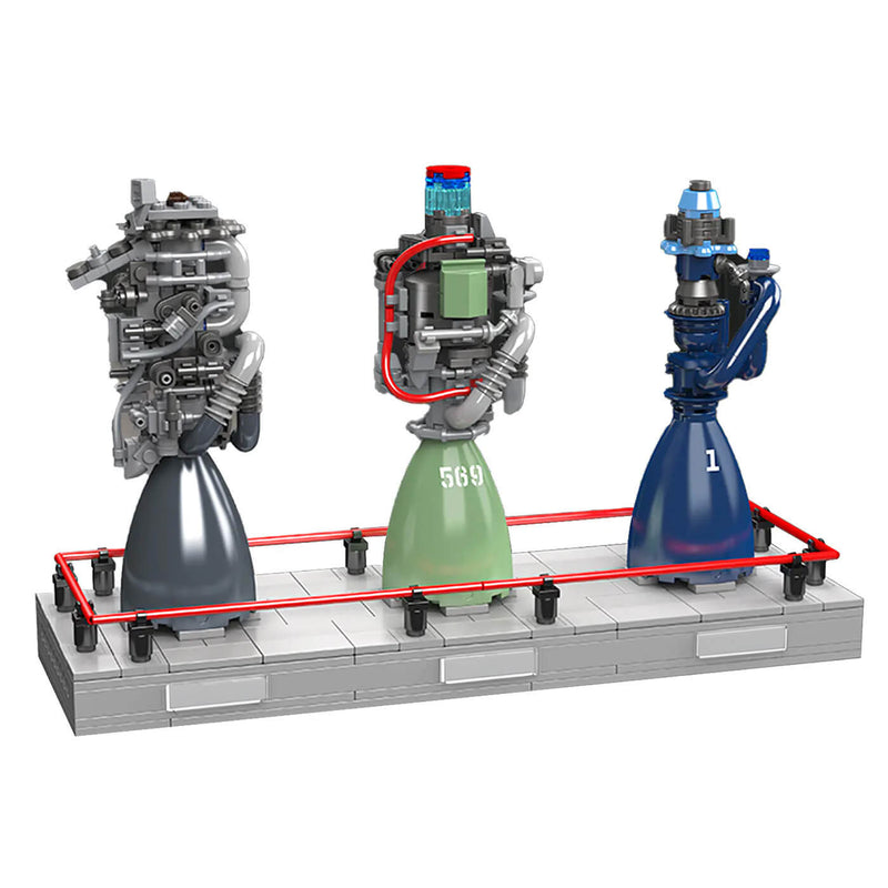 Methalox Rocket Engine Showcase 495Pcs - RBrickstem®