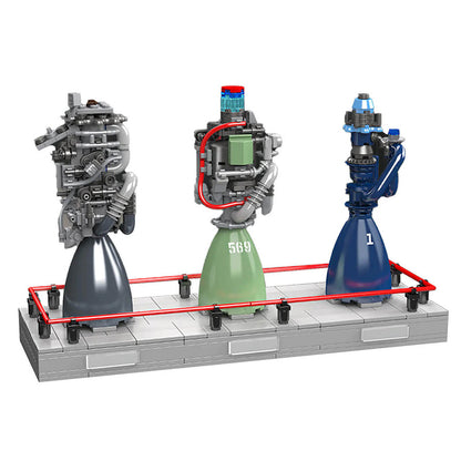 Methalox Rocket Engine Showcase 495Pcs - RBrickstem®