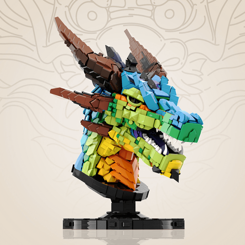 Rainbow Dragon Head 2581pcs mySite