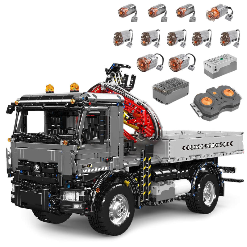 Remote-Controlled Construction Crane Truck 3766PCS - RBrickstem®