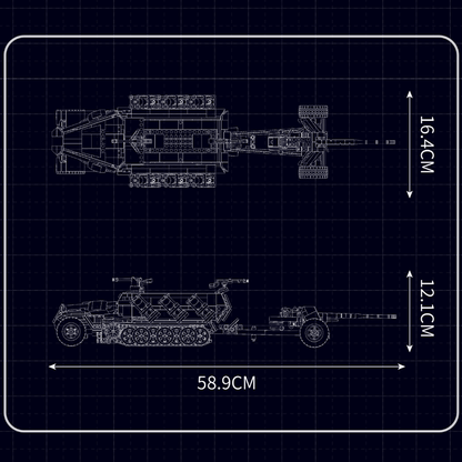 KFZ 251 Half Track 1297pcs mySite