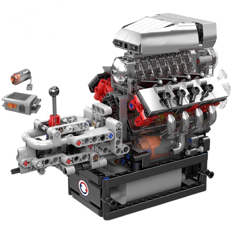 The Iconic V8 Supercharger Engine 854PCS - RBrickstem®