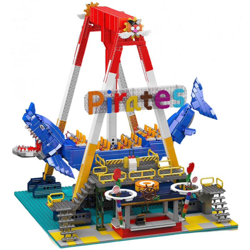 Motorised Shark Swing Ride 1921PCS - RBrickstem®