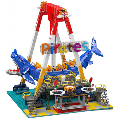 Motorised Shark Swing Ride 1921PCS - RBrickstem®