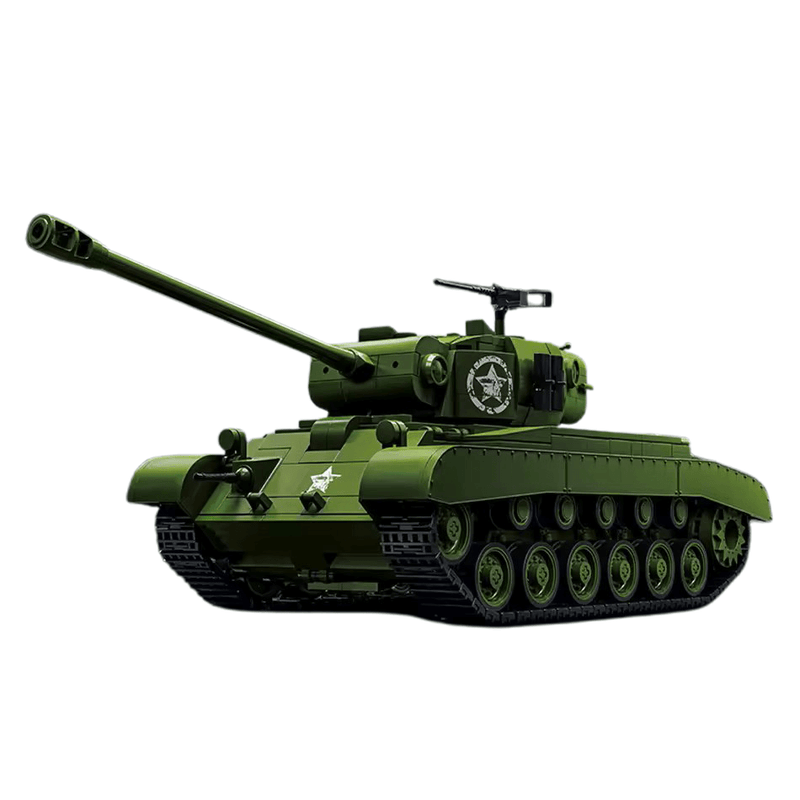 M26 Pershing Heavy Tank 1702pcs Model – Rotating Turret - RBrickstem®