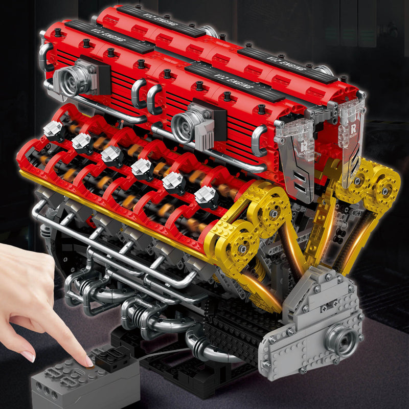 The Ultimate Italian Supercar V12 Engine 4718Pcs - RBrickstem®
