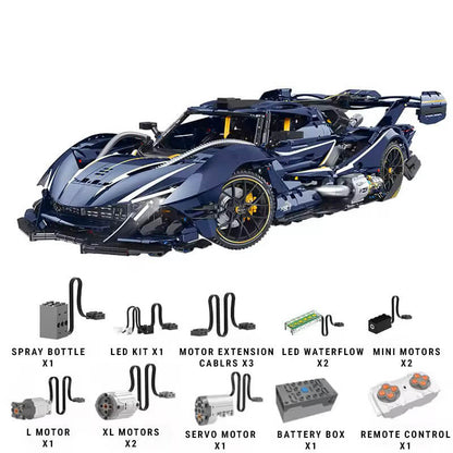 Midnight Edition "Intense Emotion" Hypercar 3655Pcs - RBrickstem®