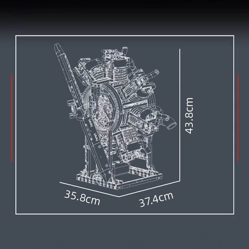 The Ultimate Radial Aircraft Engine 3088Pcs - RBrickstem®
