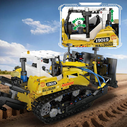 Pneumatic Bulldozer 1199Pcs - RBrickstem®