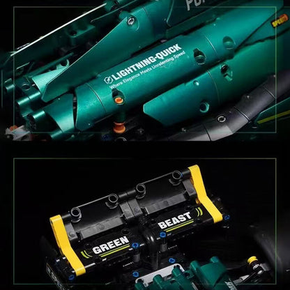 The Ultimate British Racing Green 1911Pcs - RBrickstem®