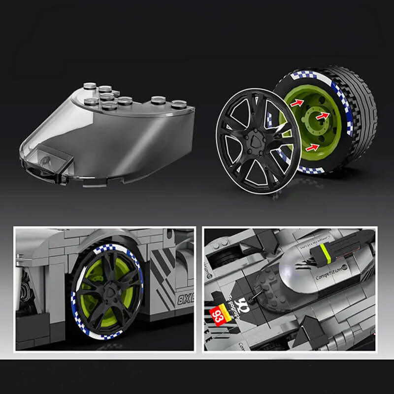 24h French Racecar 1027Pcs - RBrickstem®