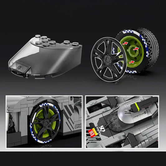 24h French Racecar 1027Pcs - RBrickstem®