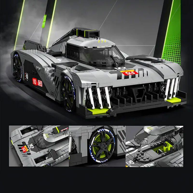 24h French Racecar 1027Pcs - RBrickstem®