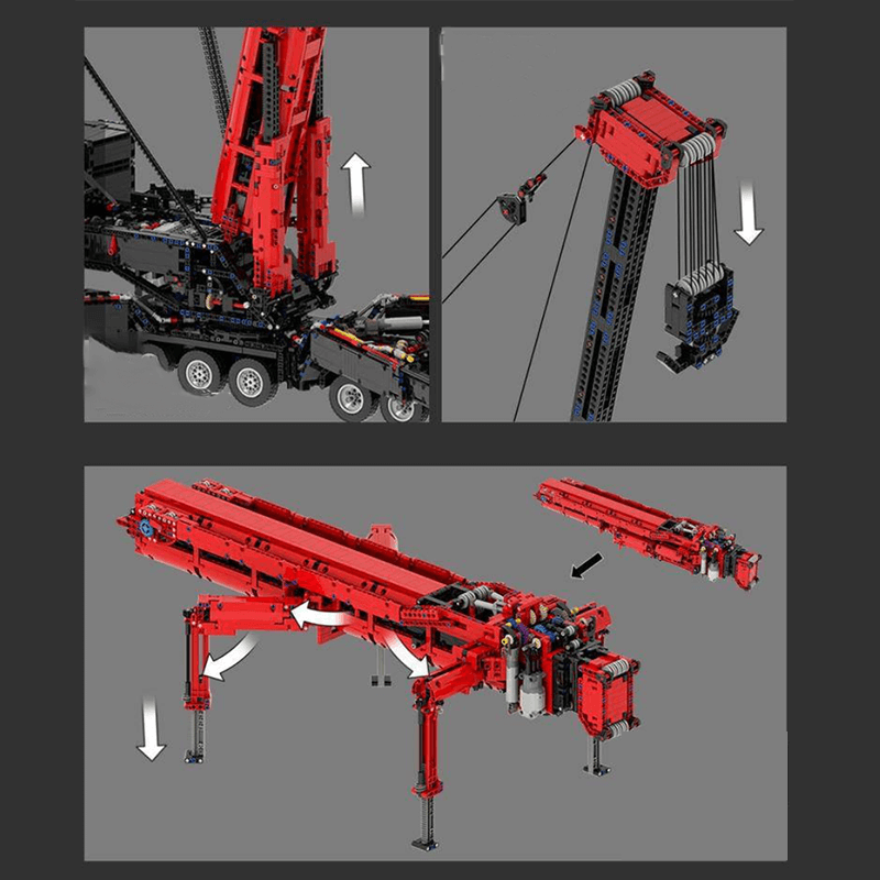 Red Edition Remote Controlled Crane 9176pcs mySite