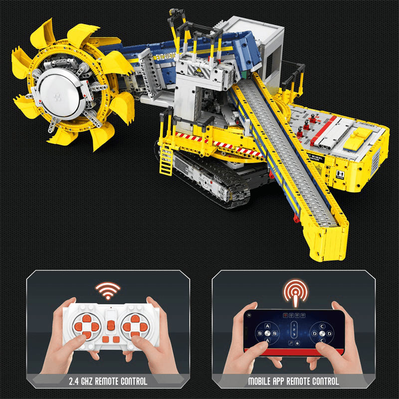 Remote Controlled Bucket Wheel Excavator 3187pcs mySite