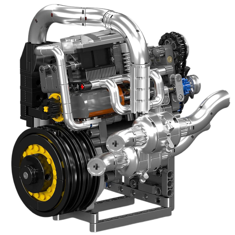 Motorised Swedish 2025 Hypercar Engine 738Pcs - RBrickstem®