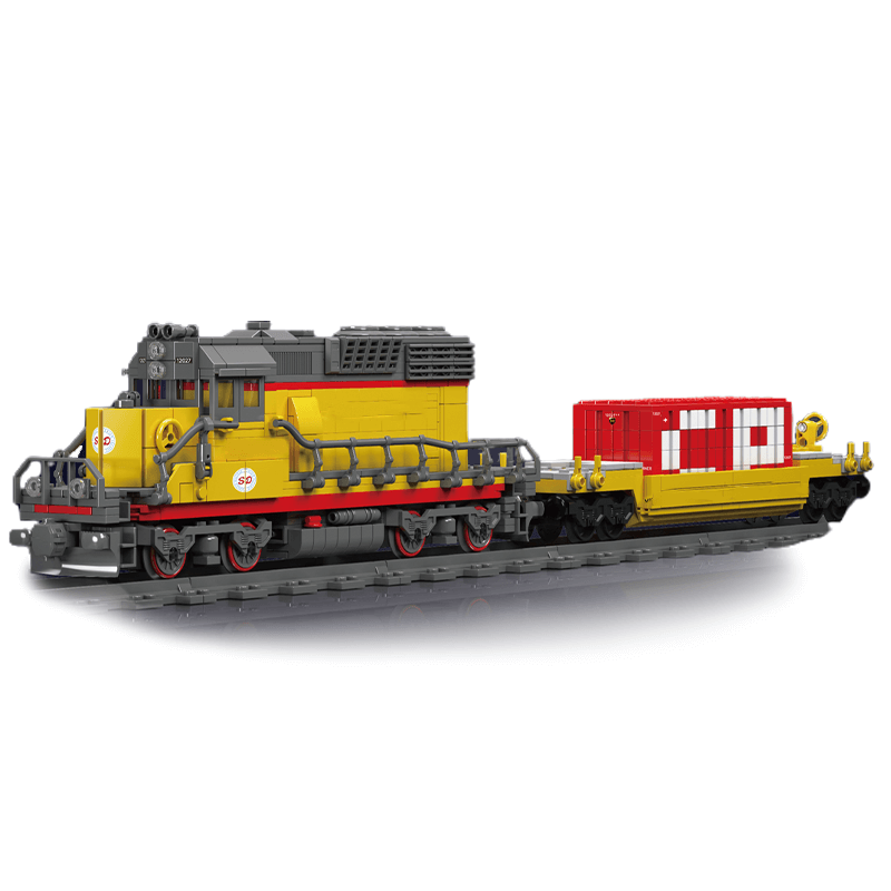 EMD SD40 Freight Train With Crane 1169pcs mySite