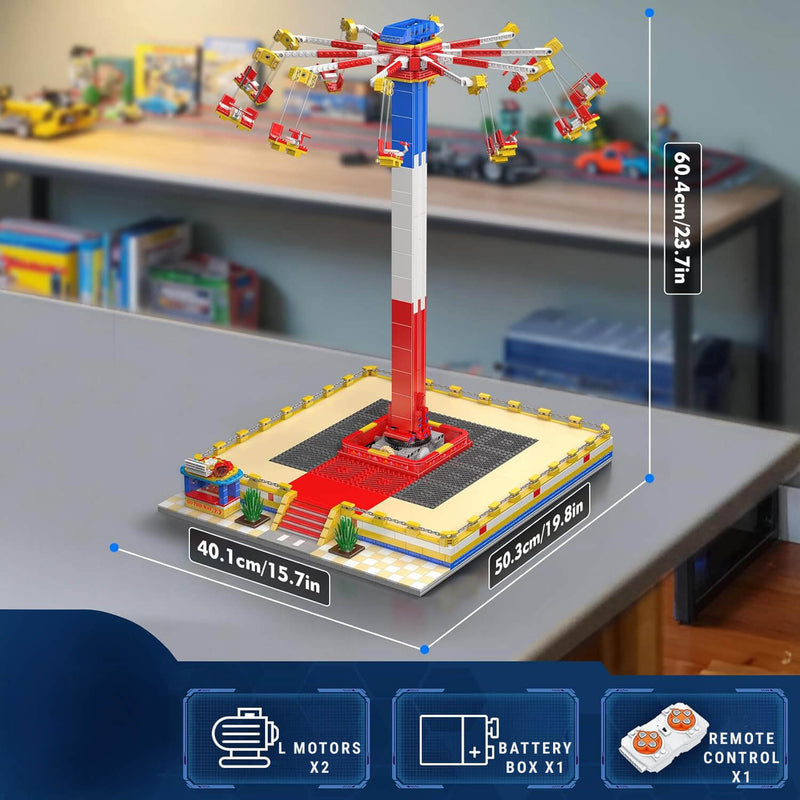 Motorised Swing Carousel 1580Pcs - RBrickstem®