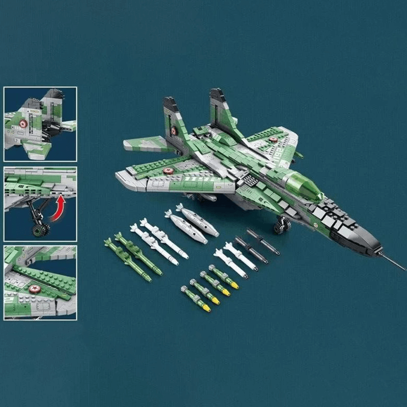 MiG Gurevich MIG-29 Fighter 1386pcs mySite