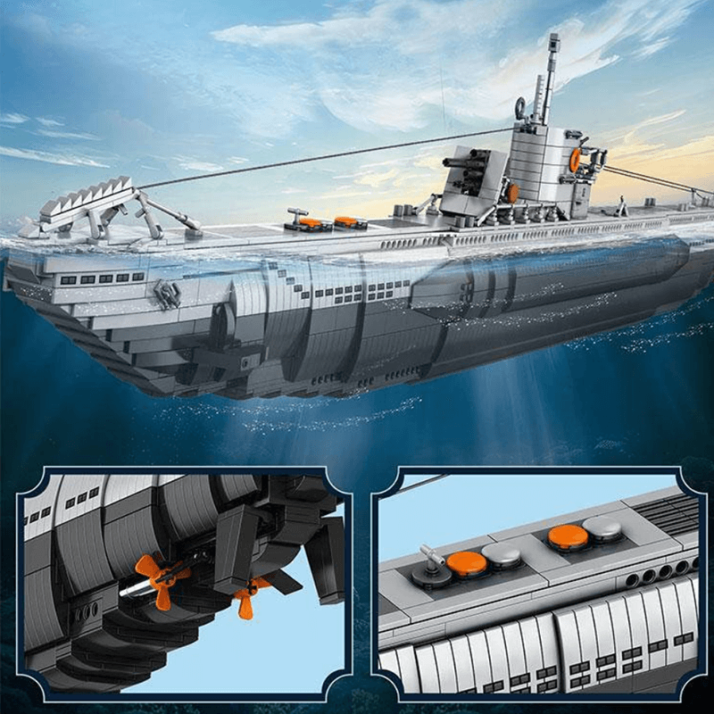 German U Boat 3986pcs - RBrickstem®