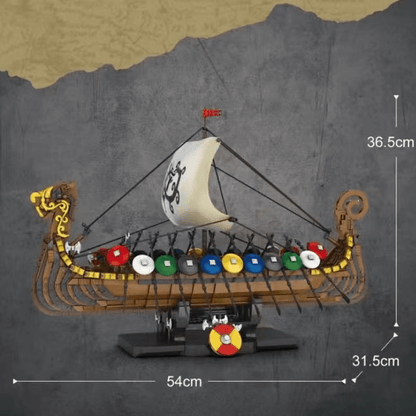 Viking Longship 2546pcs RBrickstem®