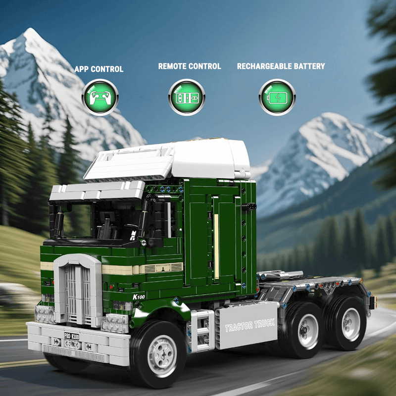 Remote Controlled 70s Cabover Truck 2180PCS - RBrickstem®