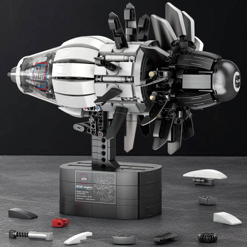 Motorised Aircraft Engine 1350Pcs - RBrickstem®