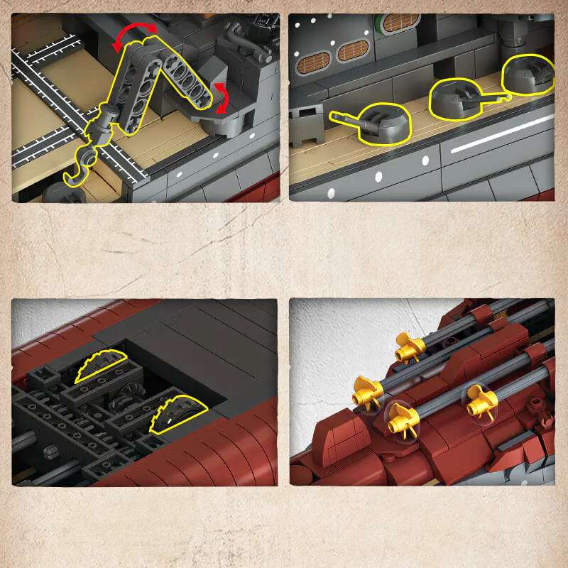 Queen Elizabeth-Class Battleship 2276Pcs