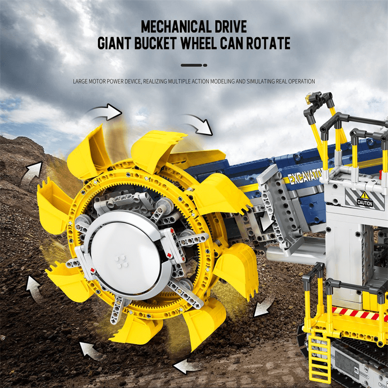 Remote Controlled Bucket Wheel Excavator 3187pcs mySite