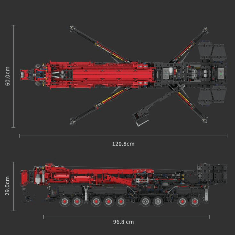 Red Edition Remote Controlled Crane 9176pcs mySite