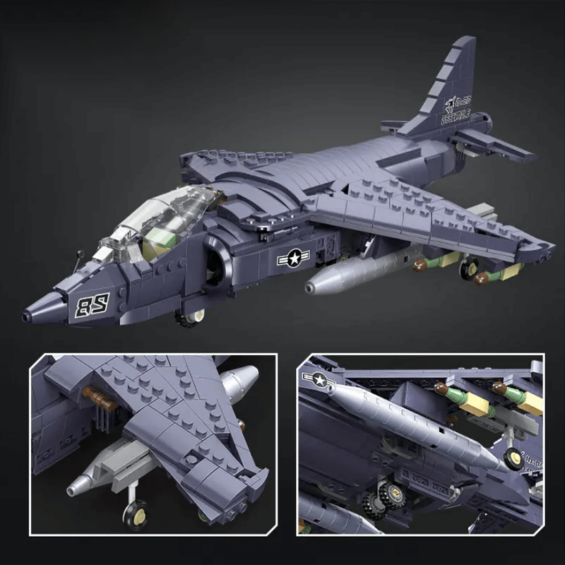 AV-8 Sea Harrier Aircraft 806pcs mySite