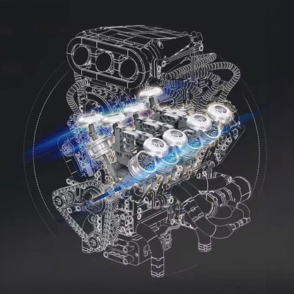 Supercharged V8 American Engine 2346Pcs - RBrickstem®