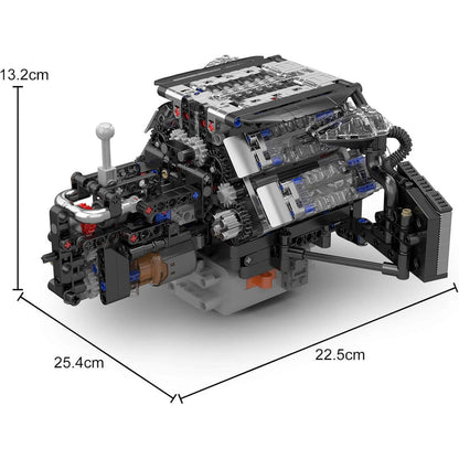 Twin Turbo W12 German Engine 870pcs - RBrickstem®