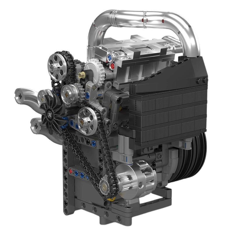 Motorised Swedish 2025 Hypercar Engine 738Pcs - RBrickstem®