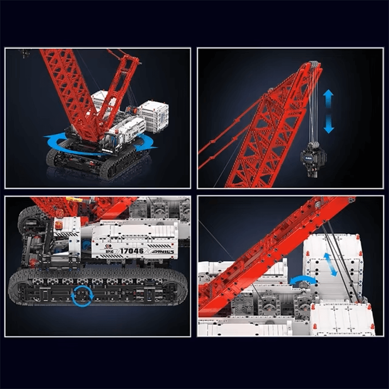 Remote Controlled Dragline Crawler Crane 4493pcs - RBrickstem®