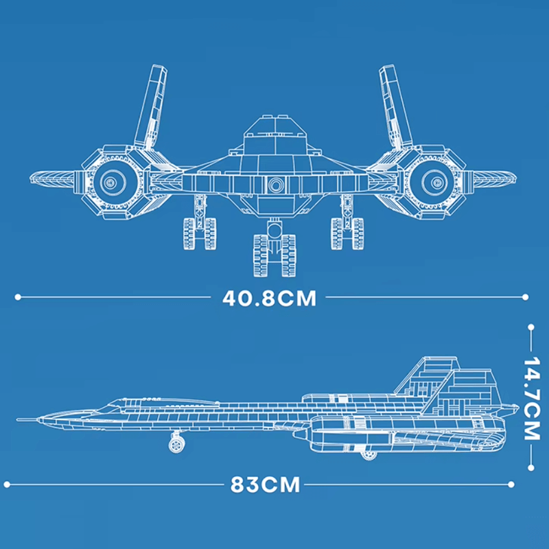 SR-71 Blackbird 1774pcs - RBrickstem®