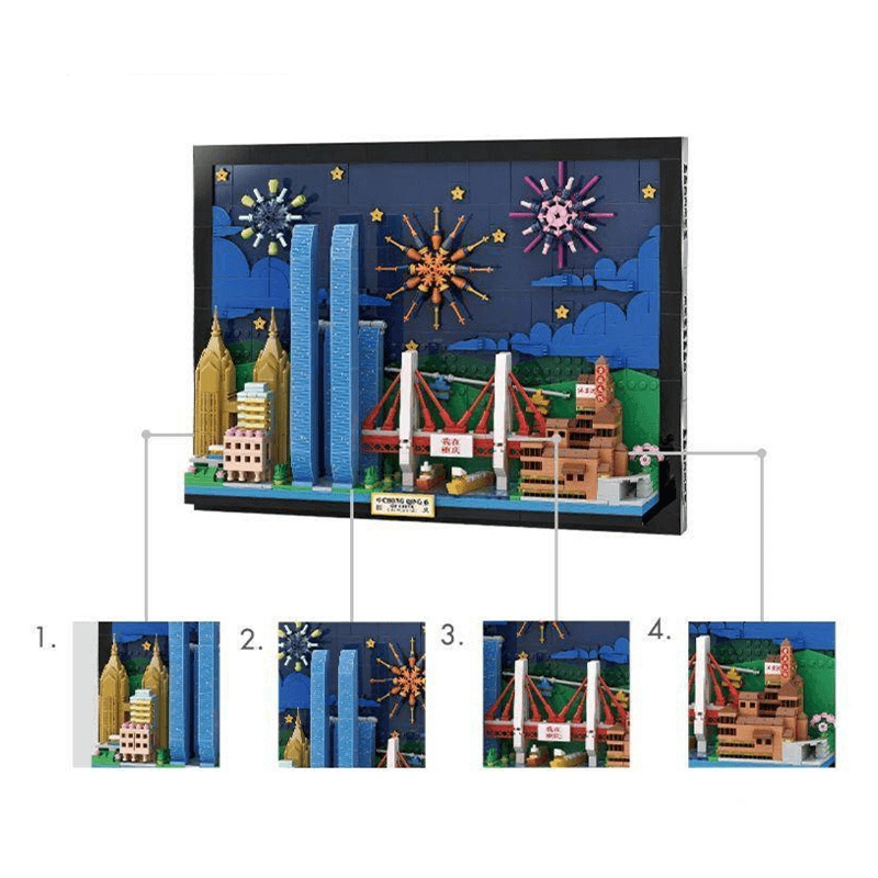 Chongqing Skyline 1098pcs - RBrickstem®