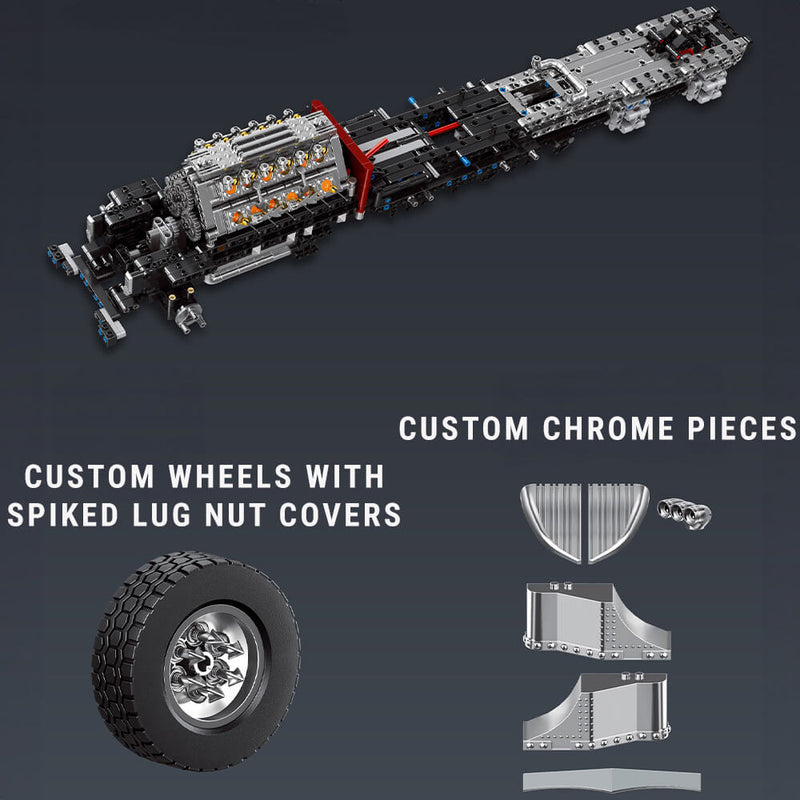 The American V24 Diesel Truck 3484Pcs - RBrickstem®