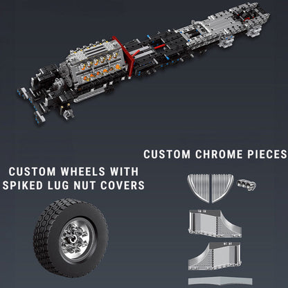 The American V24 Diesel Truck 3484Pcs - RBrickstem®