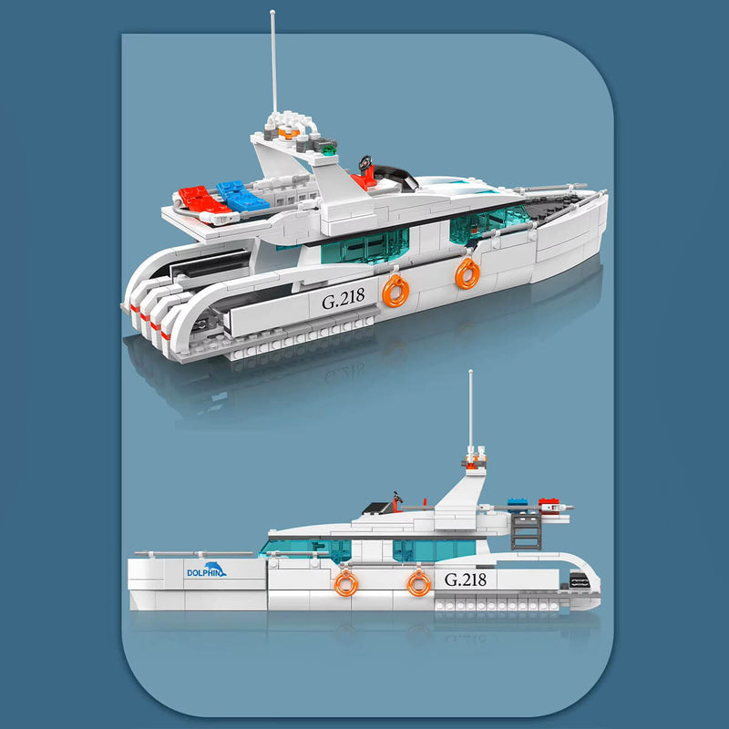 Twin Deck Ocean Cruiser 856Pcs - RBrickstem®