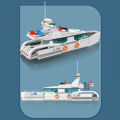 Twin Deck Ocean Cruiser 856Pcs - RBrickstem®