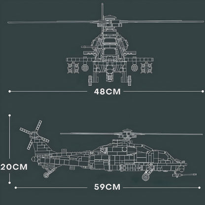 Z-10 Attack Helicopter | 1368pcs