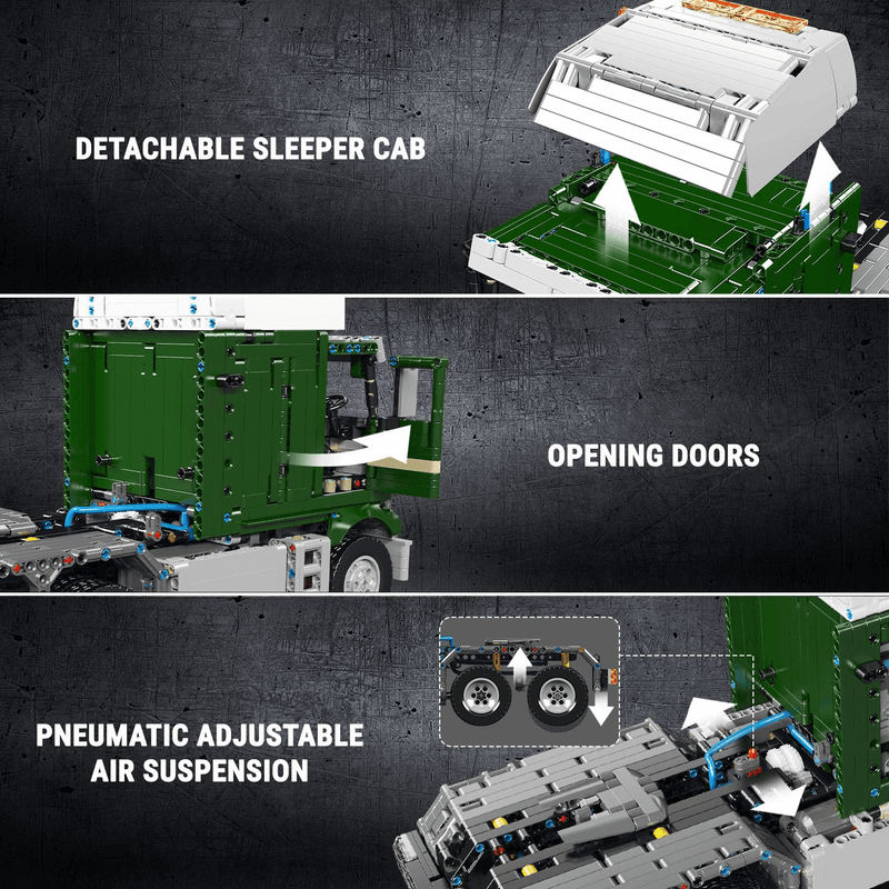 Remote Controlled 70s Cabover Truck 2180PCS - RBrickstem®