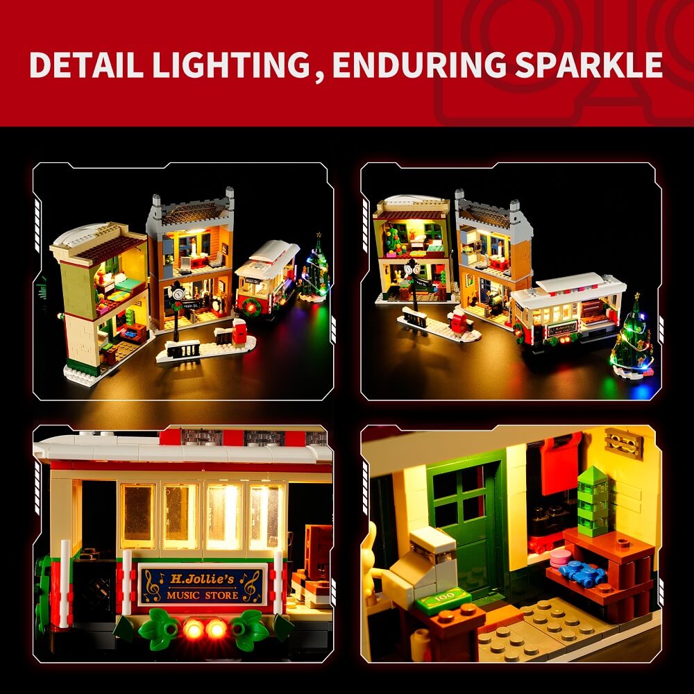 Briksmax 2.0 Light Kit For Holiday Main Street 10308 BriksMax