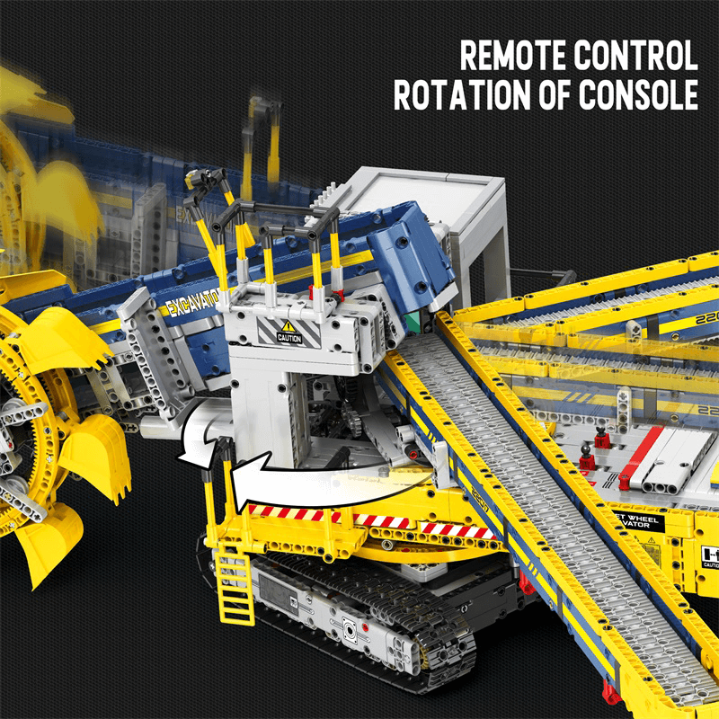 Remote Controlled Bucket Wheel Excavator 3187pcs mySite