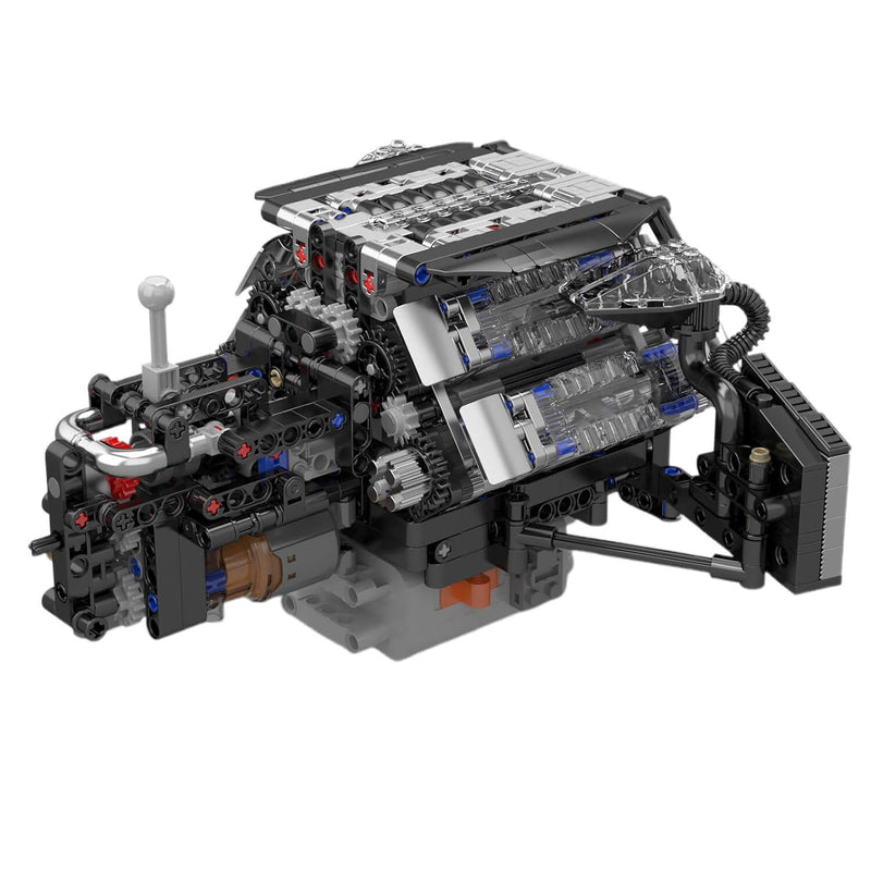 Twin Turbo W12 German Engine 870pcs - RBrickstem®