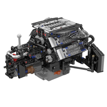 Twin Turbo W12 German Engine 870pcs - RBrickstem®