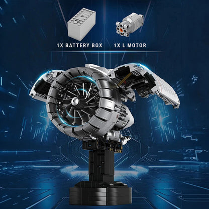 Aircraft Jet Turbine 1785Pcs - RBrickstem®