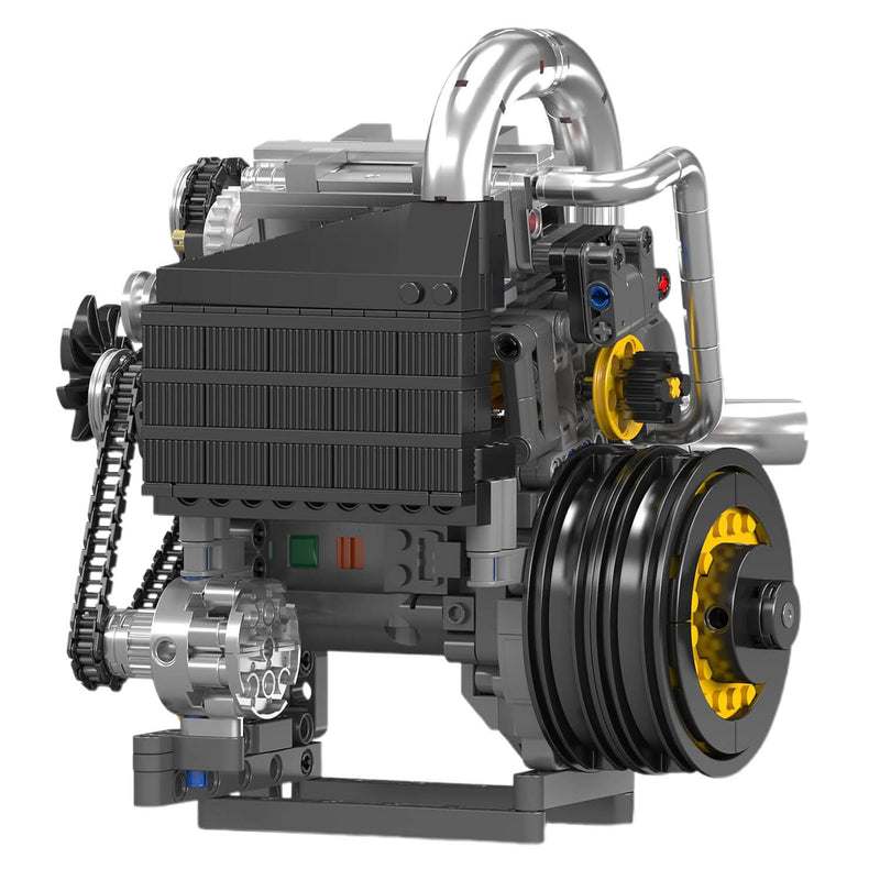 Motorised Swedish 2025 Hypercar Engine 738Pcs - RBrickstem®